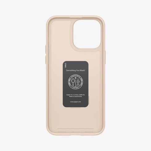 ACS04766 - iPhone 14 Pro Max Case Thin Fit in black showing the back